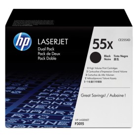 HP TONER NERO 55X PER LJ P3015 12.500 PAG (CONF 2 PZ)