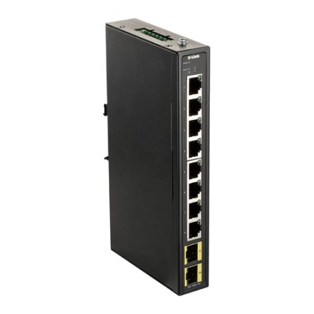 D-LINK SWITCH INDUSTRIALE 8 PORTE GIGABIT, INCLUDE 2 X 100/1000M SFP