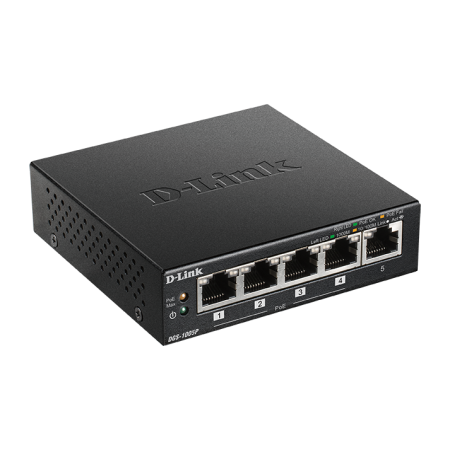 D-LINK SWITCH 5 PORTE GIGABIT POE+ DESKTOP