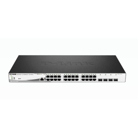 D-LINK SWITCH 24 PORTE GIGABIT POE + 4 PORTE SFP JUMBO FRAME 370W