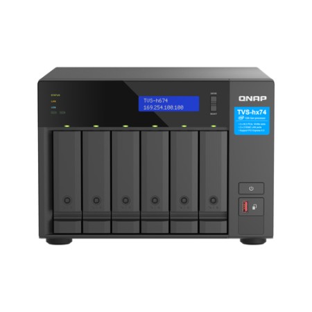 QNAP NAS TVS-H674-I5-32G 6HD 3,5"- 2,5"SATA USB DDR4 SODIMM CPU 6 CORE I5-12400