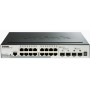 D-LINK SWITCH 16 PORTE GIGABIT + 2 PORTE SFP + 2 PORTE SFP SMART MANAGED STACKABLE