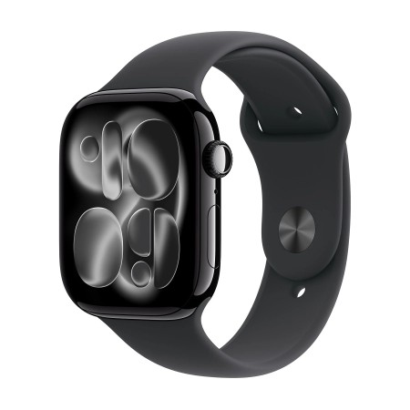 APPLE WATCH SERIES 11GPS + CELLULAR 46MMJET BLACK ALUMINIUM CASE WITH BLACK SPORT BAND - M/L