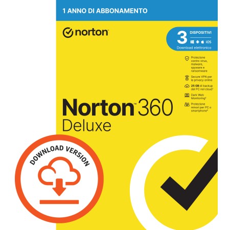 NORTON 360 DELUXE 25GB IT 1 USER 3 DEVICE 1Y ATTACH VECCHIO CODICE 21409821