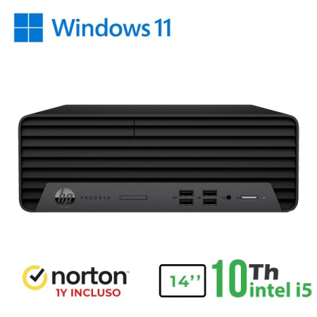 RINOVO HP PC REFURBISHED 400 G7 SFF i5-10X00 DDR4 16GB SSD 512GB W11P NO DVD GRADE A 1Y + NORTON