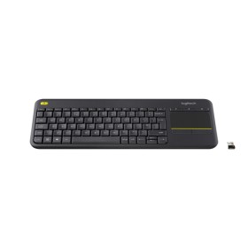 LOGITECH KEYBOARD TASTIERA QWERTY ITALIANA WIRELESS k400 PLUS NERA 0 PLUS BLACK