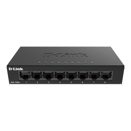 D-LINK SWITCH 8 PORTE GIGABIT ETHERNET METAL HOUSING UNMANAGED SWITCH
