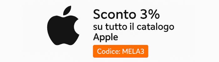 Sconto Apple su tutto il catalogo 