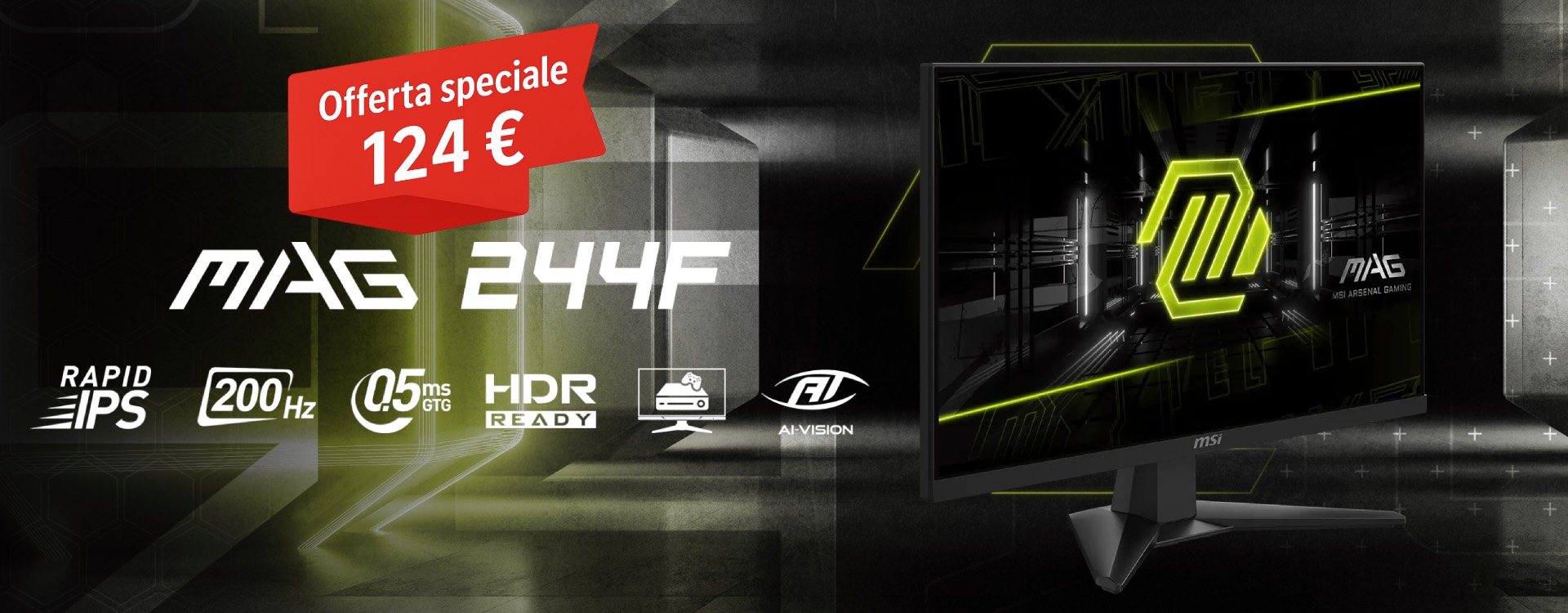 MSI MONITOR GAMING 23,8 LED IPS